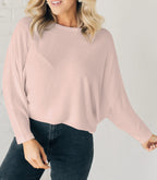 ✨Women's Ribbed Batwing Sleeve Top
