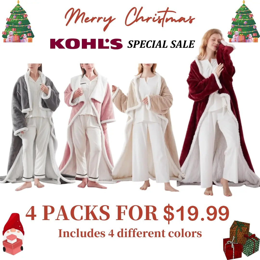 🎁CHRISTMAS PROMOTION-Wearable Electric Clothing With Sleeve And Foot Pockets 6 Heating Levels And Long Heating Times