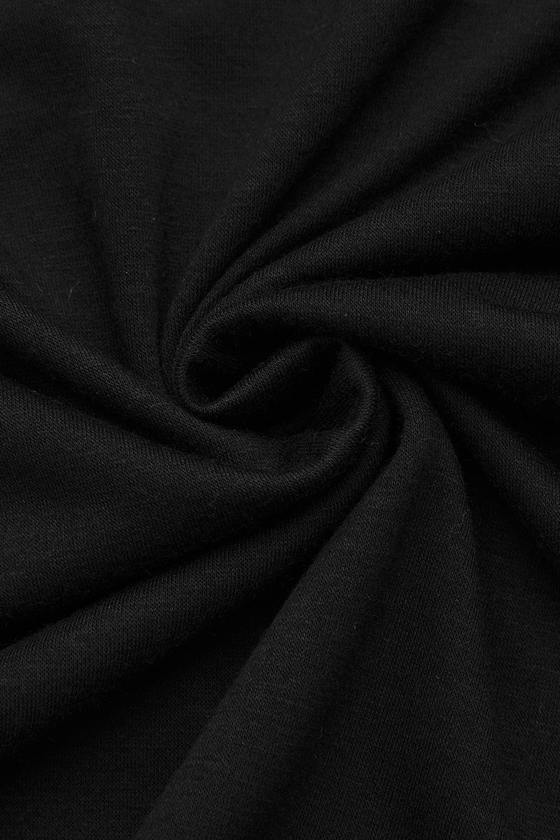 Striped Patch Pocket Notched Neck Long Sleeve T-Shirt