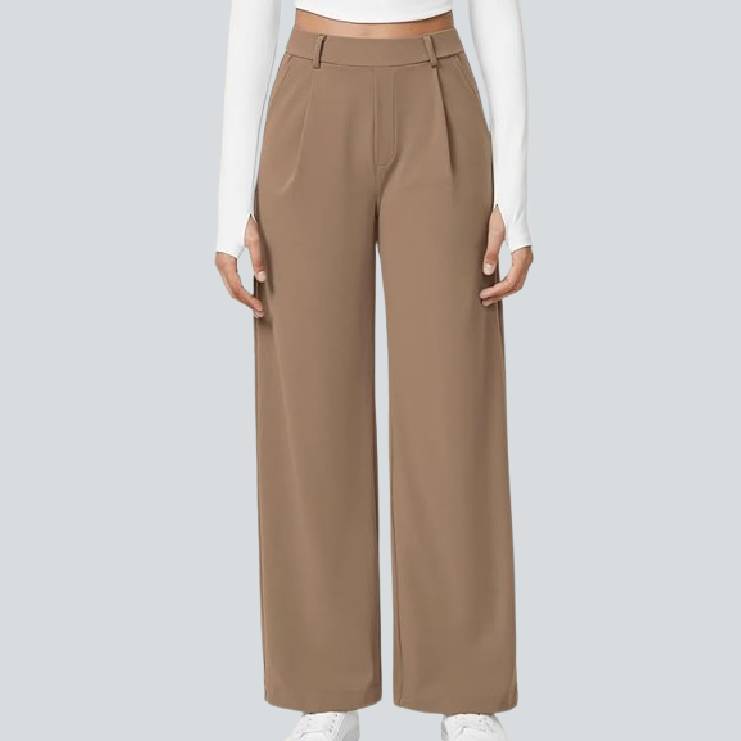 🎄Christmas Sale🔥High Waisted Work Pants for Women Business Casual Outfits Office Dress Pants Trousers with Pockets
