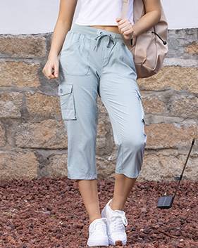 Women’s Cargo Capri Lightweight Quick Dry Hiking Shorts with 6 Pockets