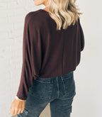✨Women's Ribbed Batwing Sleeve Top
