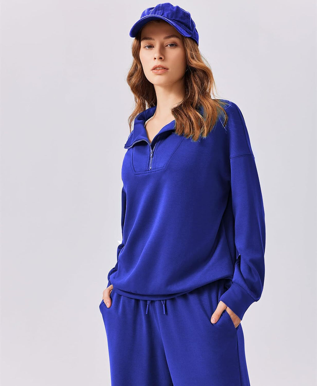 🎄 CHRISTMAS PROMOTION—2 Piece Sets for Women 2025 Winter Outfits Sweatsuit | Oversized Sweatshirt & Wide Leg Sweatpants | Matching Set Tracksuit