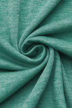 Solid Button Front Round Neck Long Sleeve T-Shirt