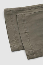 Solid Seam Detail Drawstring Mid Rise Straight Leg Pants