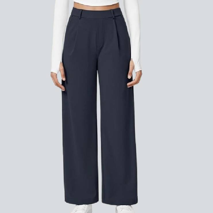 🎄Christmas Sale🔥High Waisted Work Pants for Women Business Casual Outfits Office Dress Pants Trousers with Pockets