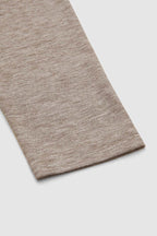 Asymmetrical Button Decor V Neck Long Sleeve T-Shirt