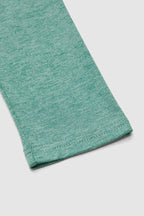 Solid Button Front Round Neck Long Sleeve T-Shirt