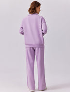 🎄 CHRISTMAS PROMOTION—2 Piece Sets for Women 2025 Winter Outfits Sweatsuit | Oversized Sweatshirt & Wide Leg Sweatpants | Matching Set Tracksuit