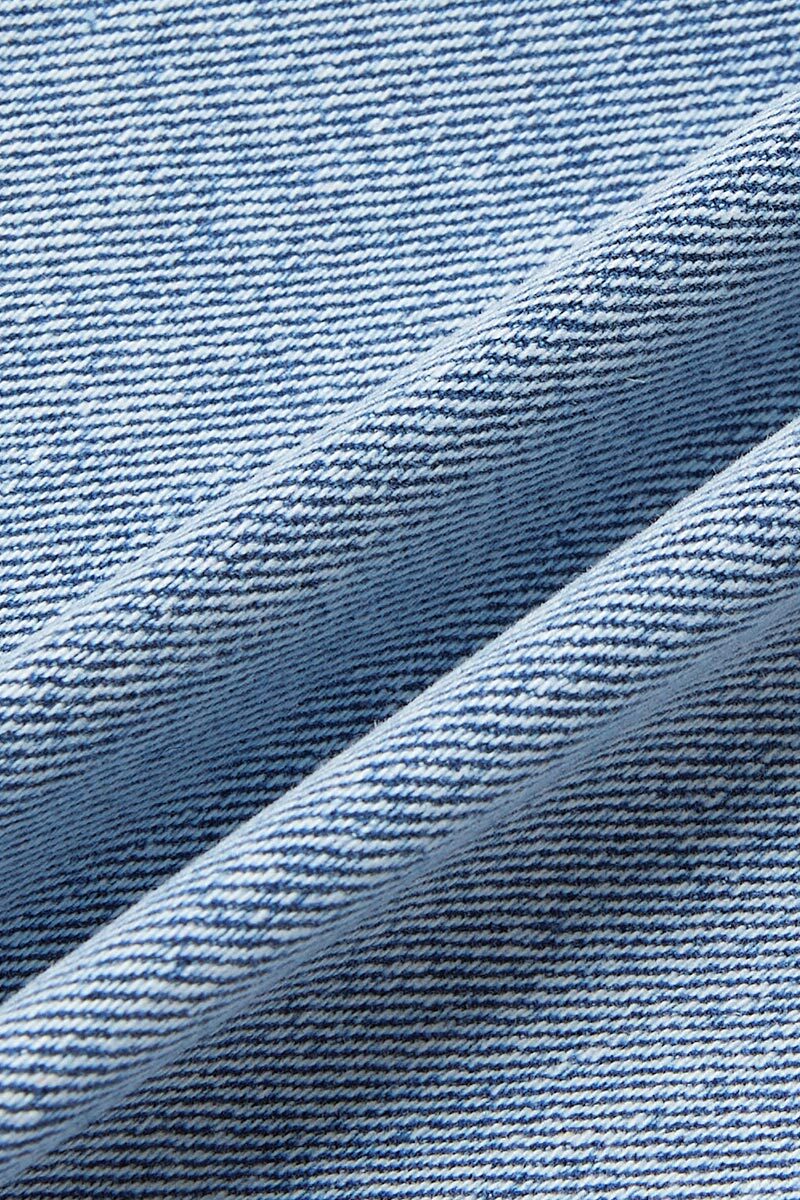 Wash Stretchy Mid Waist Straight Leg Jeans