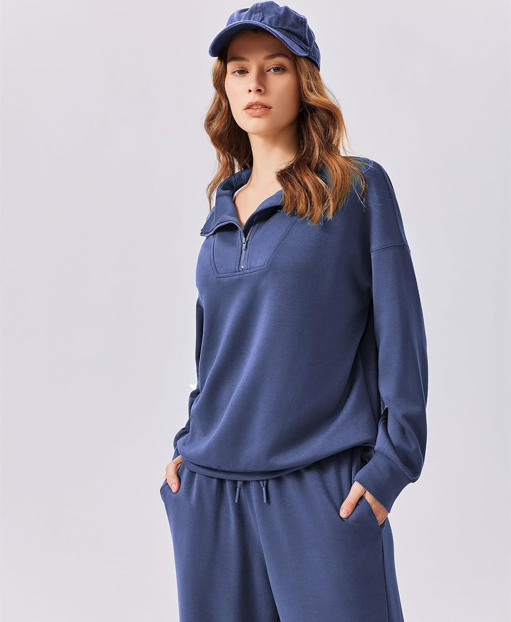 🎄 CHRISTMAS PROMOTION—2 Piece Sets for Women 2025 Winter Outfits Sweatsuit | Oversized Sweatshirt & Wide Leg Sweatpants | Matching Set Tracksuit