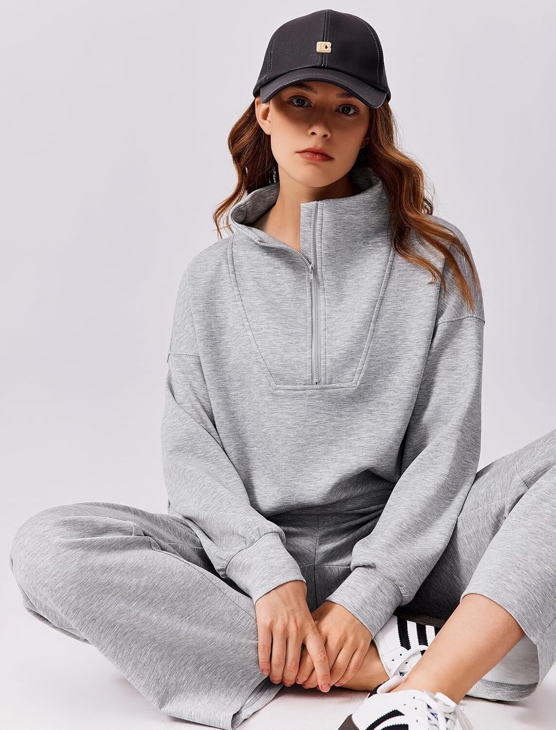 🎄 CHRISTMAS PROMOTION—2 Piece Sets for Women 2025 Winter Outfits Sweatsuit | Oversized Sweatshirt & Wide Leg Sweatpants | Matching Set Tracksuit