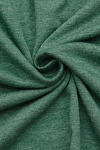 Button Front Scallop Hem Notched Neck Long Sleeve T-Shirt