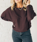 ✨Women's Ribbed Batwing Sleeve Top