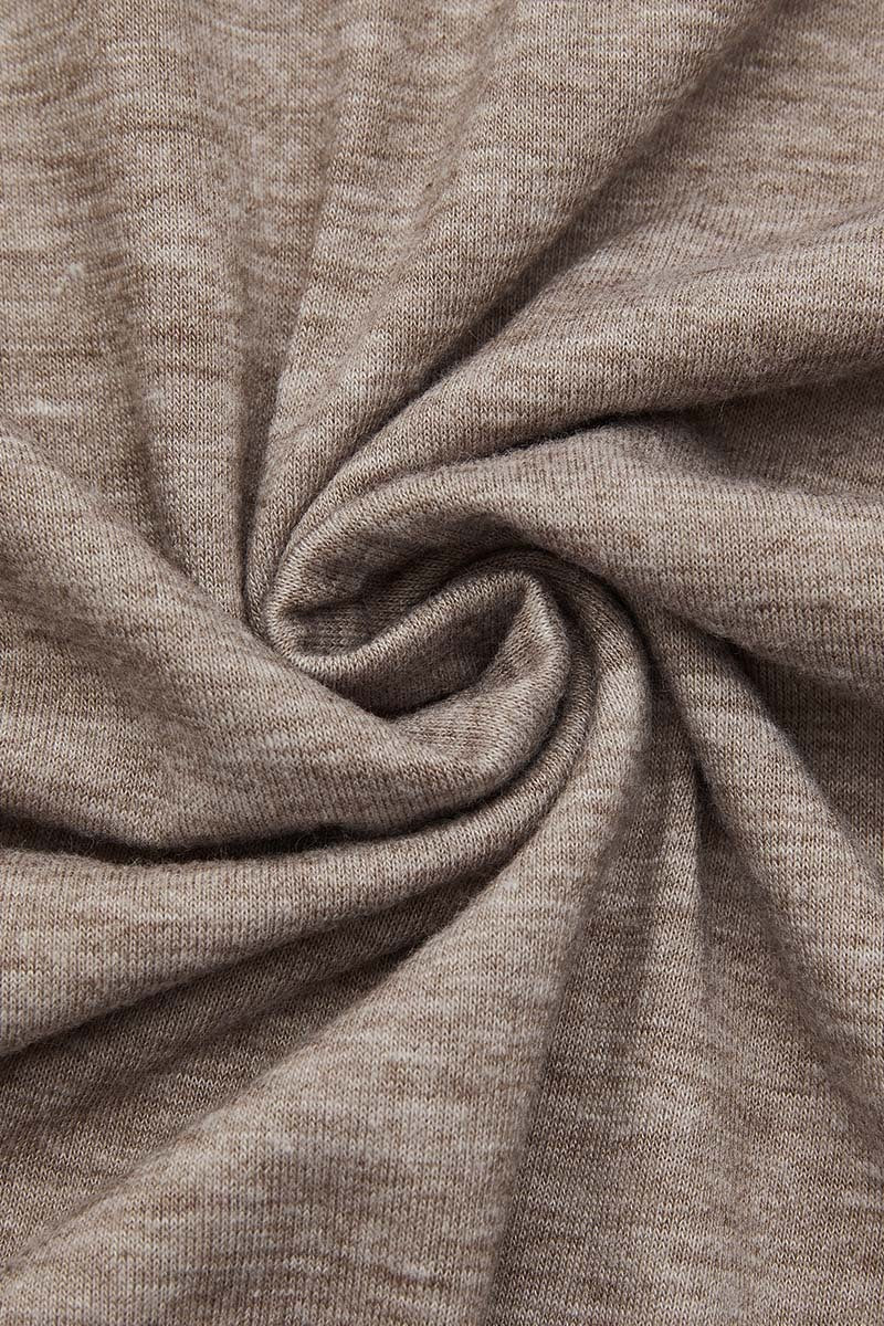 Asymmetrical Button Decor V Neck Long Sleeve T-Shirt