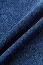 Wash Stitch Detail Drawstring Mid Rise Bermuda Shorts