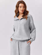 🎄 CHRISTMAS PROMOTION—2 Piece Sets for Women 2025 Winter Outfits Sweatsuit | Oversized Sweatshirt & Wide Leg Sweatpants | Matching Set Tracksuit