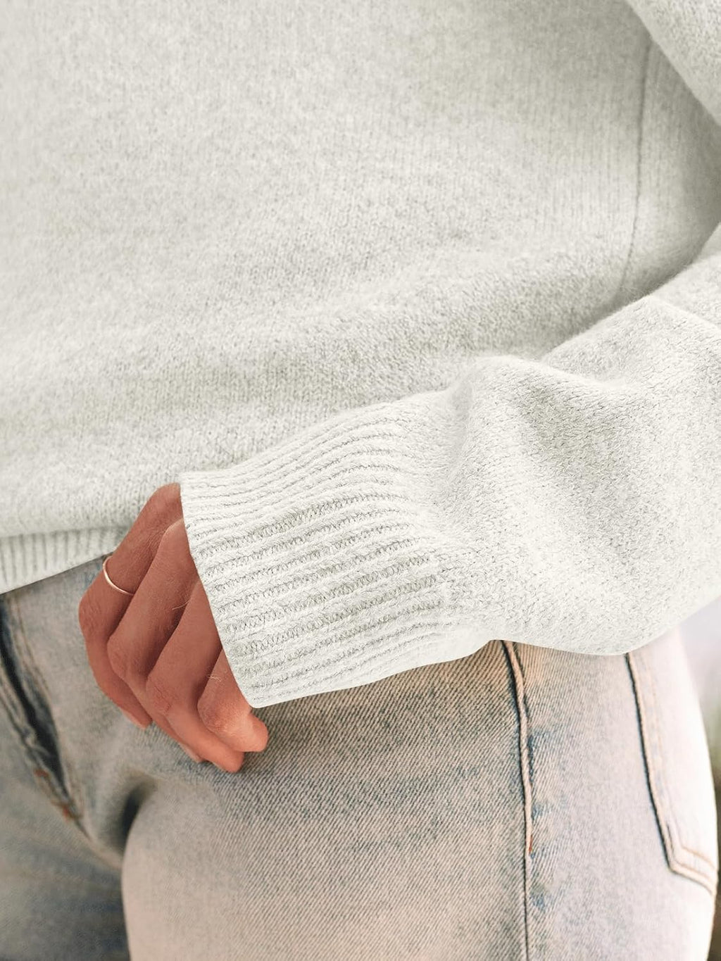 Womens Off The Shoulder Sweater Oversized Batwing Sleeve Loose Pullover Sweaters Tops