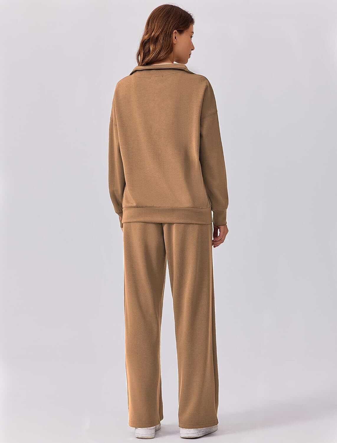 🎄 CHRISTMAS PROMOTION—2 Piece Sets for Women 2025 Winter Outfits Sweatsuit | Oversized Sweatshirt & Wide Leg Sweatpants | Matching Set Tracksuit