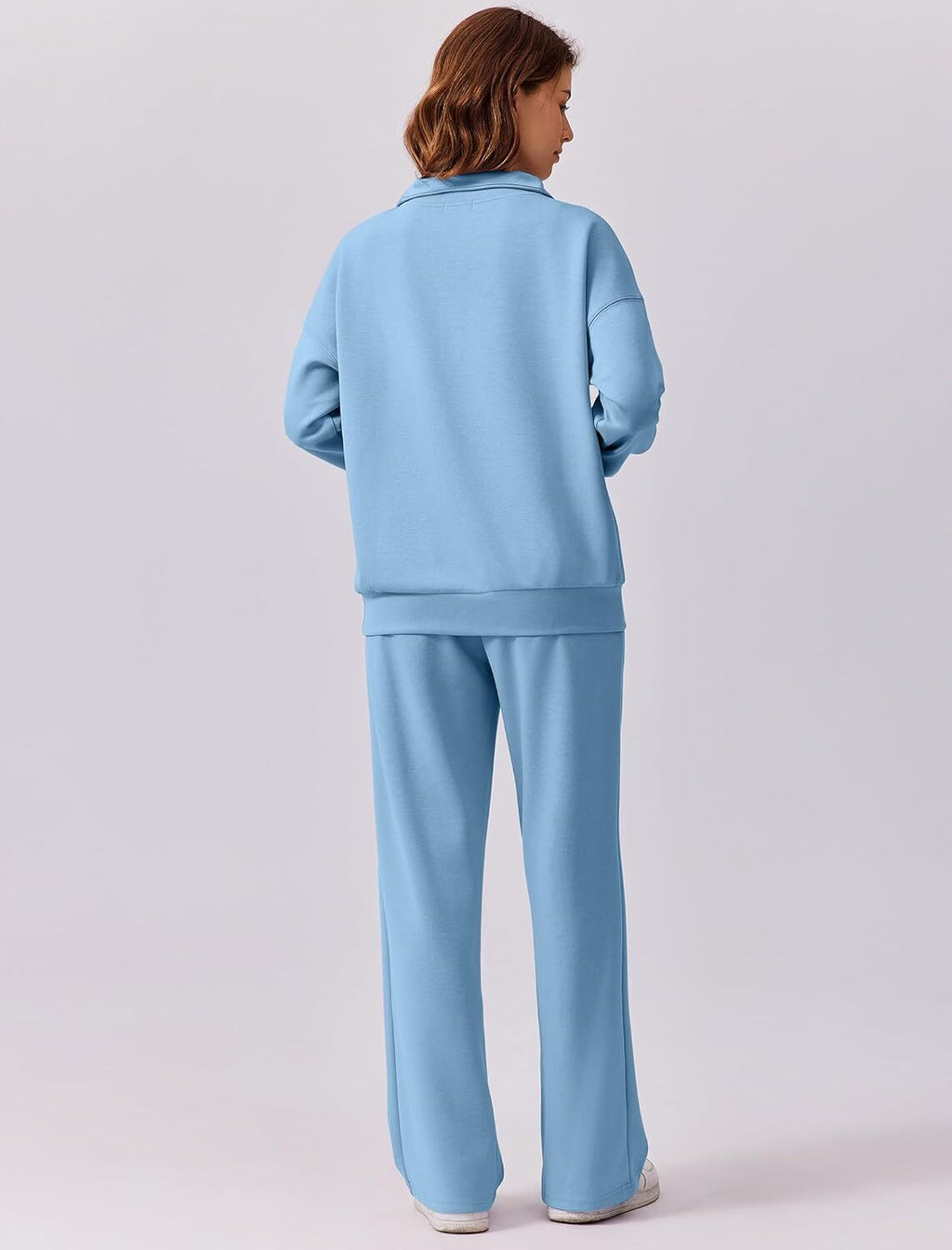 🎄 CHRISTMAS PROMOTION—2 Piece Sets for Women 2025 Winter Outfits Sweatsuit | Oversized Sweatshirt & Wide Leg Sweatpants | Matching Set Tracksuit