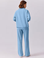 🎄 CHRISTMAS PROMOTION—2 Piece Sets for Women 2025 Winter Outfits Sweatsuit | Oversized Sweatshirt & Wide Leg Sweatpants | Matching Set Tracksuit