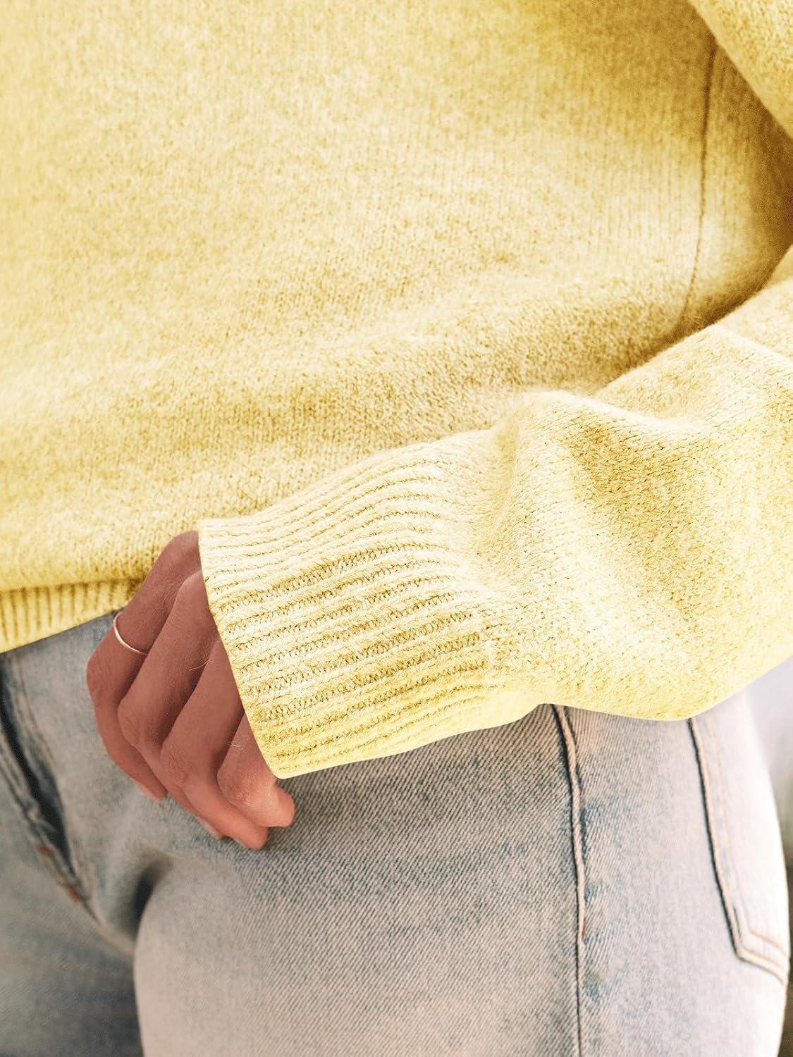 Womens Off The Shoulder Sweater Oversized Batwing Sleeve Loose Pullover Sweaters Tops