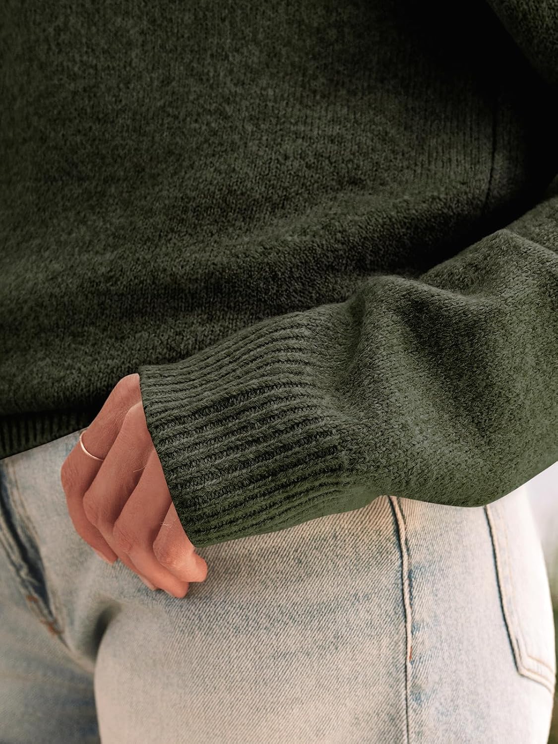 Womens Off The Shoulder Sweater Oversized Batwing Sleeve Loose Pullover Sweaters Tops