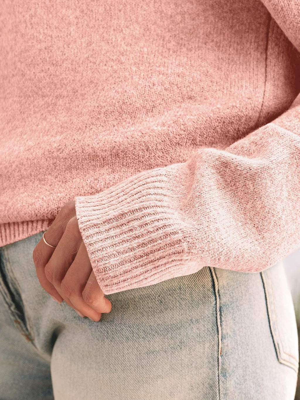 Womens Off The Shoulder Sweater Oversized Batwing Sleeve Loose Pullover Sweaters Tops