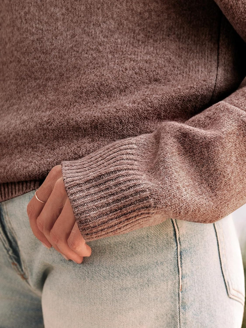 Womens Off The Shoulder Sweater Oversized Batwing Sleeve Loose Pullover Sweaters Tops