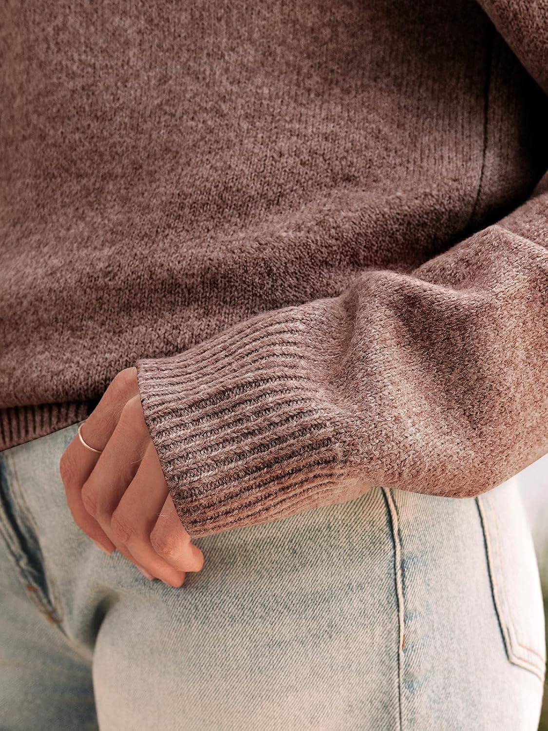 Womens Off The Shoulder Sweater Oversized Batwing Sleeve Loose Pullover Sweaters Tops