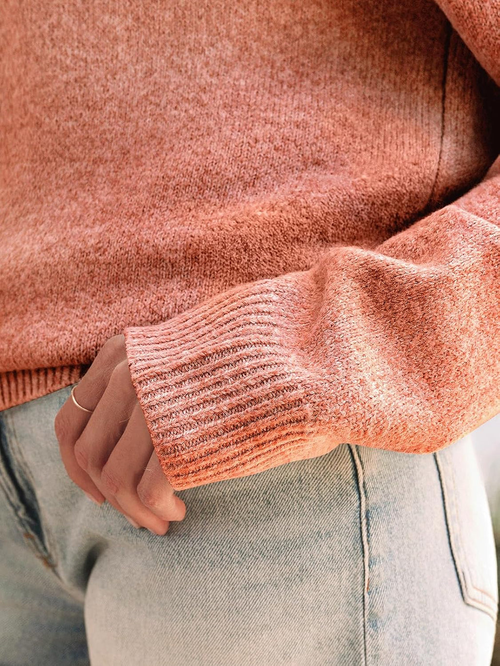 Womens Off The Shoulder Sweater Oversized Batwing Sleeve Loose Pullover Sweaters Tops