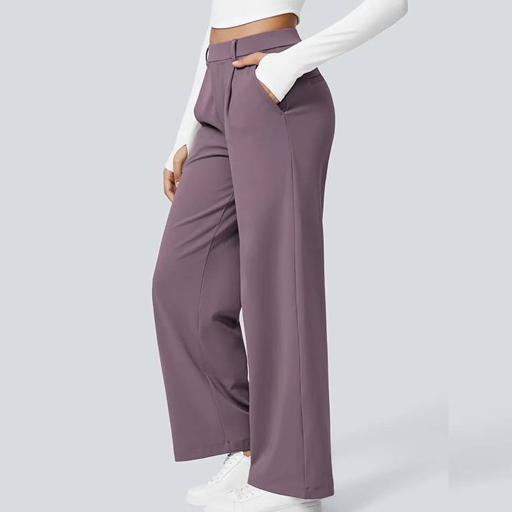 🎄Christmas Sale🔥High Waisted Work Pants for Women Business Casual Outfits Office Dress Pants Trousers with Pockets