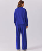 🎄 CHRISTMAS PROMOTION—2 Piece Sets for Women 2025 Winter Outfits Sweatsuit | Oversized Sweatshirt & Wide Leg Sweatpants | Matching Set Tracksuit