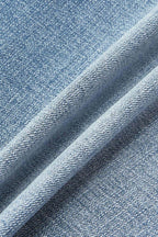 Wash High Waist Denim Bermuda Shorts Without Belt