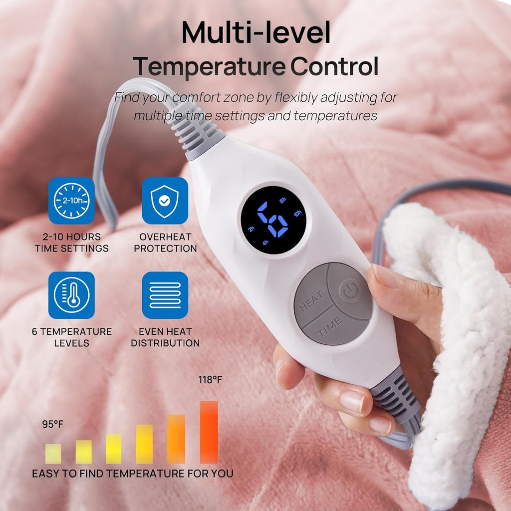 🎁CHRISTMAS PROMOTION-Wearable Electric Clothing With Sleeve And Foot Pockets 6 Heating Levels And Long Heating Times