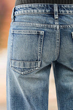 Wash High Waist Denim Bermuda Shorts Without Belt