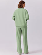 🎄 CHRISTMAS PROMOTION—2 Piece Sets for Women 2025 Winter Outfits Sweatsuit | Oversized Sweatshirt & Wide Leg Sweatpants | Matching Set Tracksuit