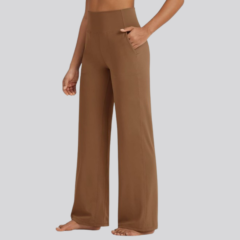 🎄Christmas Sale🔥 -High Stretch Yoga Pants Women Soft High Waisted Casual Wide Leg Pants with Pockets