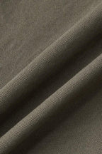 Solid Seam Detail Drawstring Mid Rise Straight Leg Pants