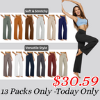 🎄Christmas Sale🔥Women’s High-Waist Wide Leg Pants – Business Casual Yoga Dress Pants with Pockets