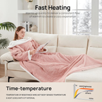 🎁CHRISTMAS PROMOTION-Wearable Electric Clothing With Sleeve And Foot Pockets 6 Heating Levels And Long Heating Times