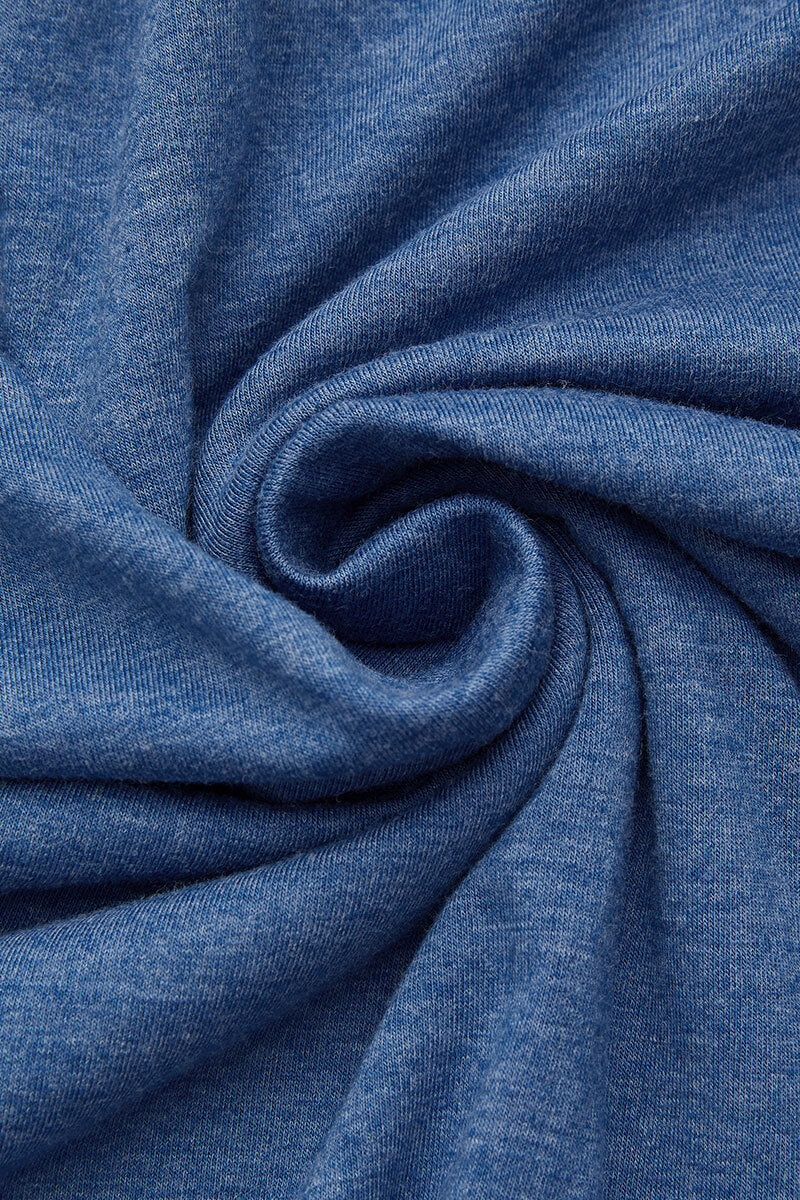 Solid Asymmetrical Wrap V Neck Half Sleeve T-Shirt