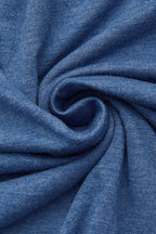 Solid Asymmetrical Wrap V Neck Half Sleeve T-Shirt