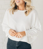 ✨Women's Ribbed Batwing Sleeve Top