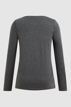 Floral Print Round Neck Long Sleeve T-Shirt