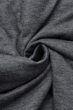 Solid Wrap Ruched V Neck Long Sleeve T-Shirt