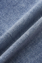 Wash Mid Rise Straight Leg Capri Jeans