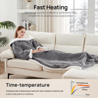 🎁CHRISTMAS PROMOTION-Wearable Electric Clothing With Sleeve And Foot Pockets 6 Heating Levels And Long Heating Times