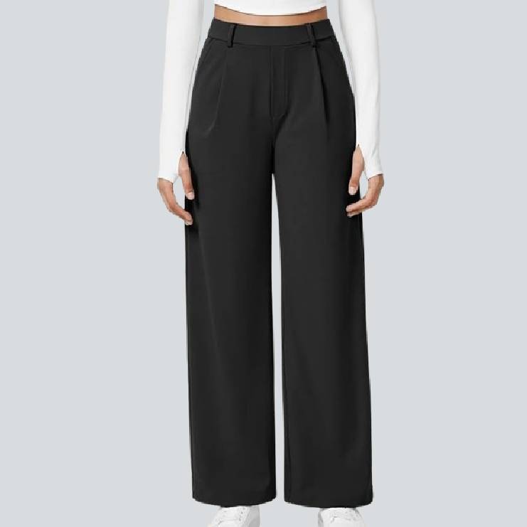 🎄Christmas Sale🔥High Waisted Work Pants for Women Business Casual Outfits Office Dress Pants Trousers with Pockets