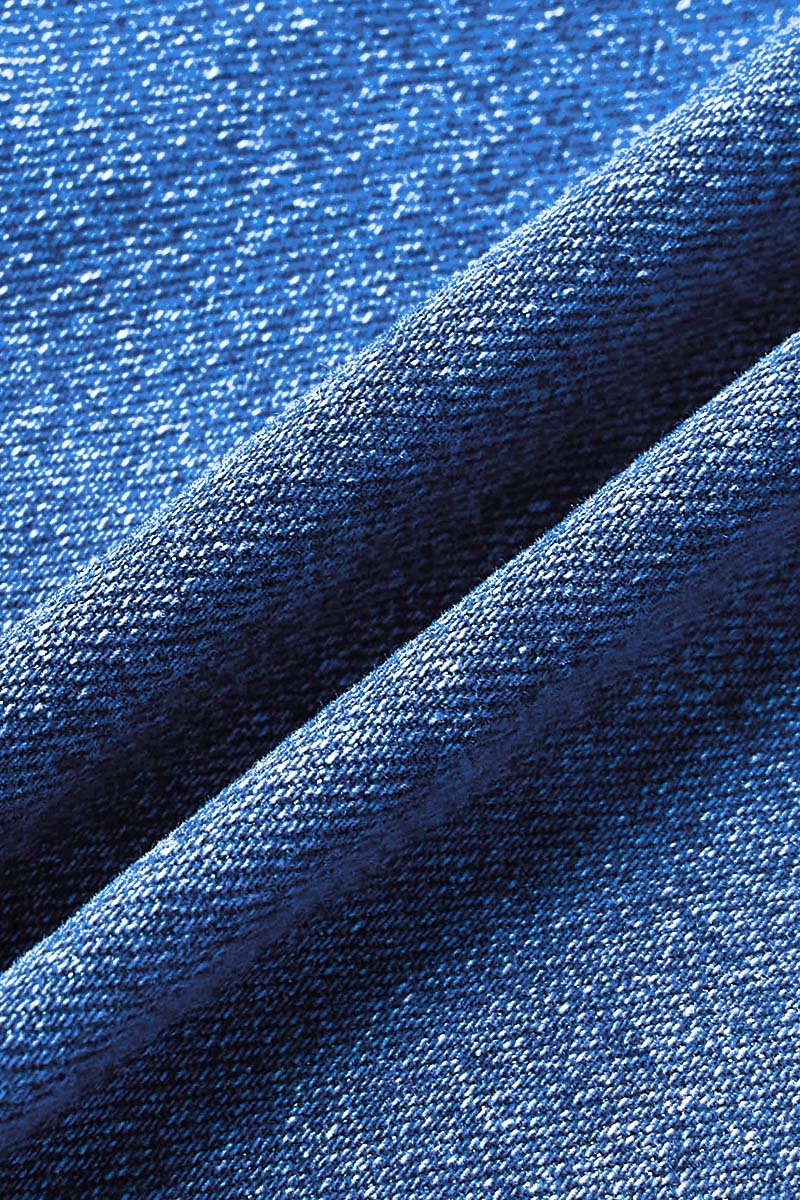 Roll Hem Stitch Detail Patch Pocket High Waist Barrel Leg Crop Jeans